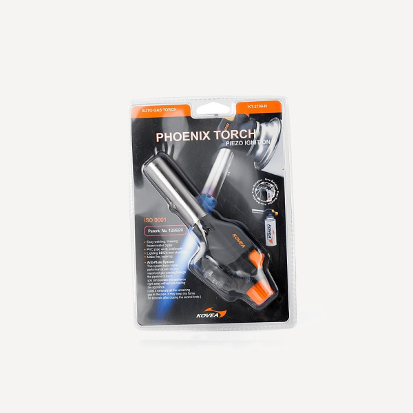 Газовый резак Kovea KT-2709-H Phoenix Torch (черный / оранжевый)